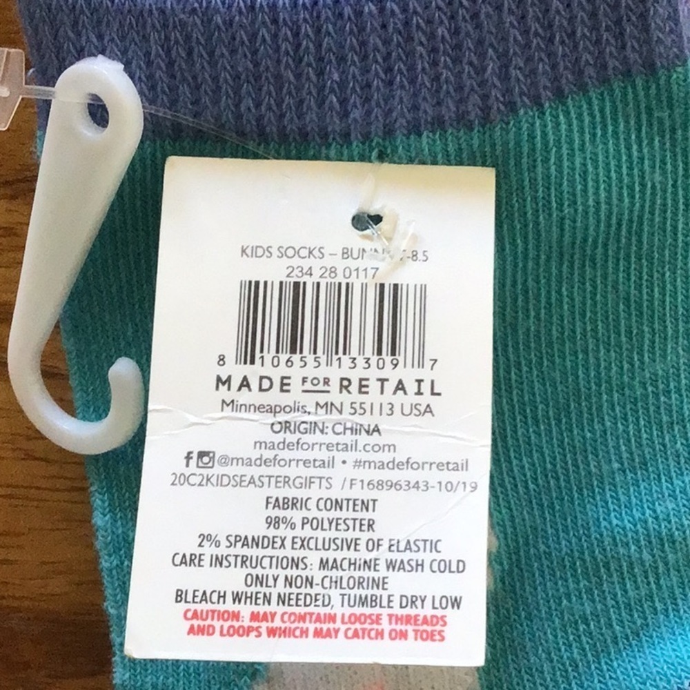 Easter Bunny Kids Socks Trio - NWT - Picture 4 of 8